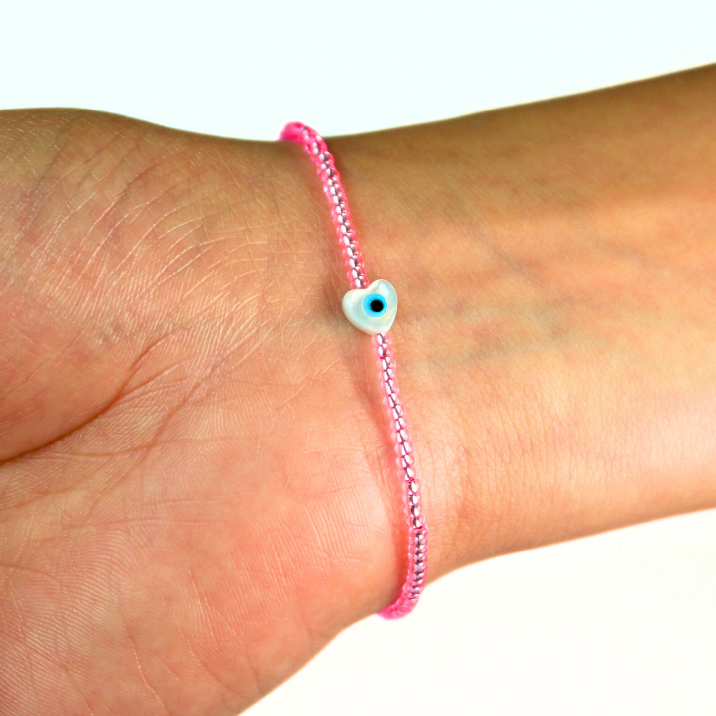 Corazón Perla Madre | Rosa