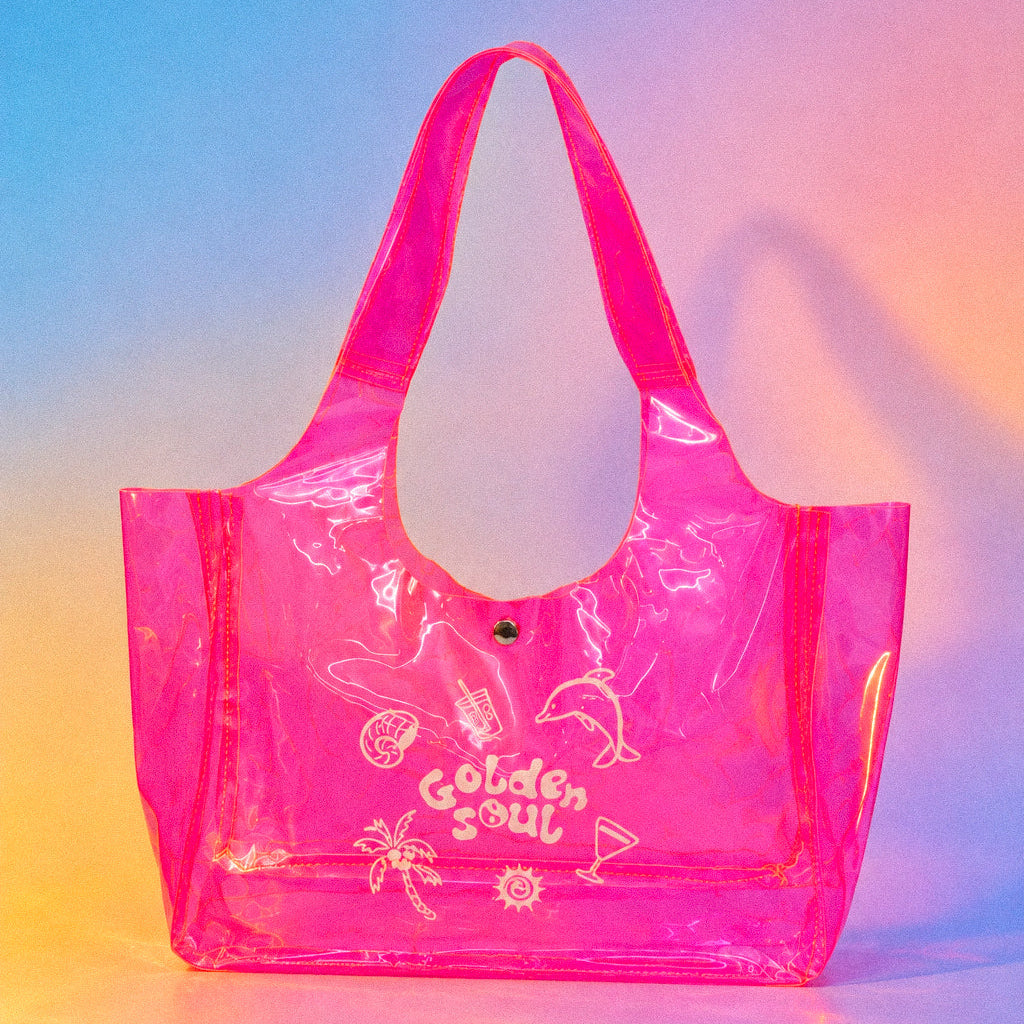 Bolsa Tote Transparente "Golden Soul"
