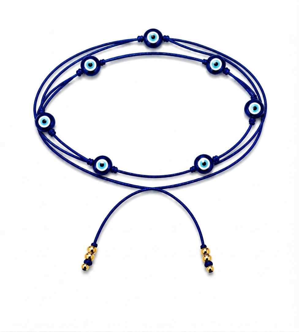 Amor & protección ojitos (hilo azul)