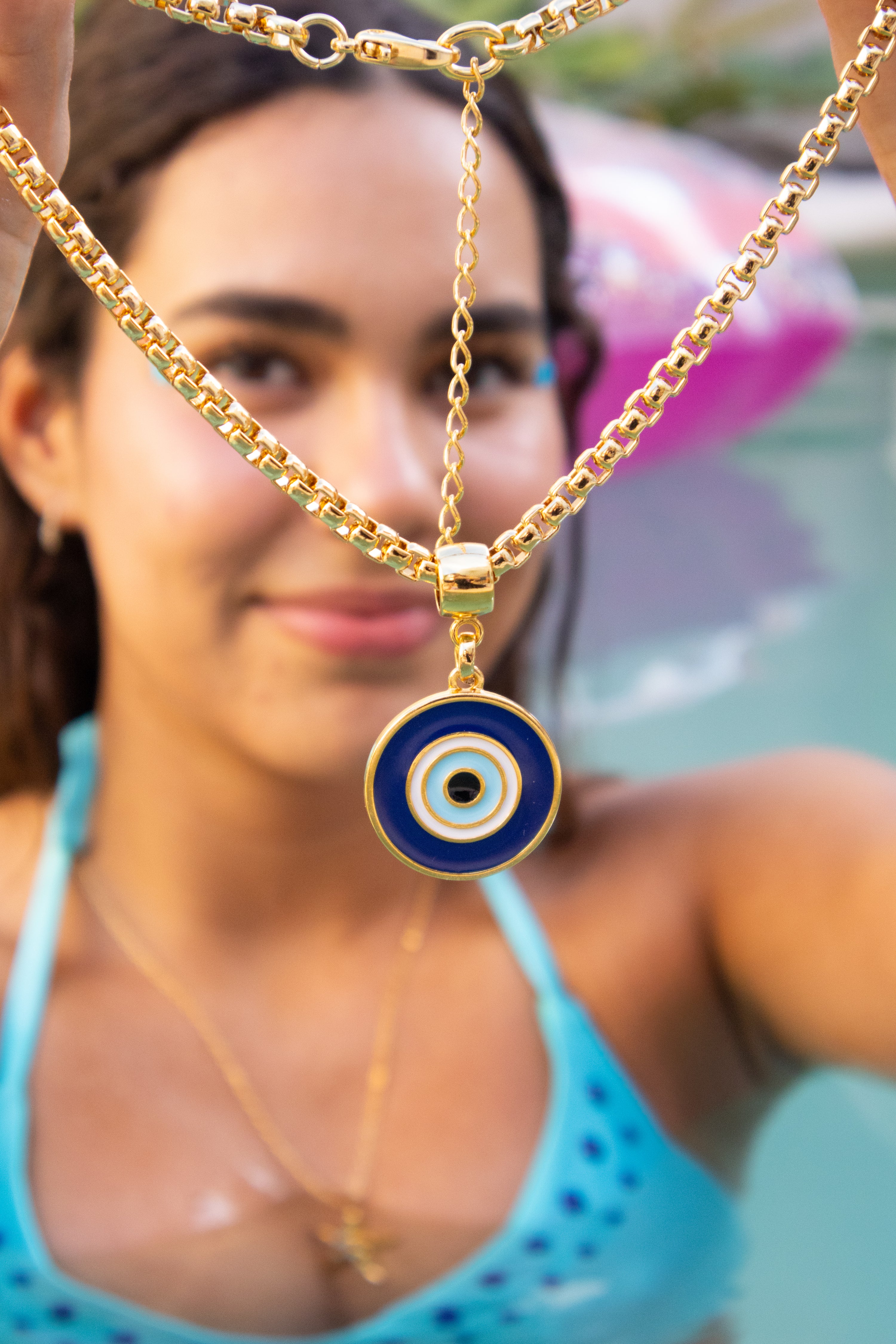 Collar Ojo Turco (Acero inoxidable)