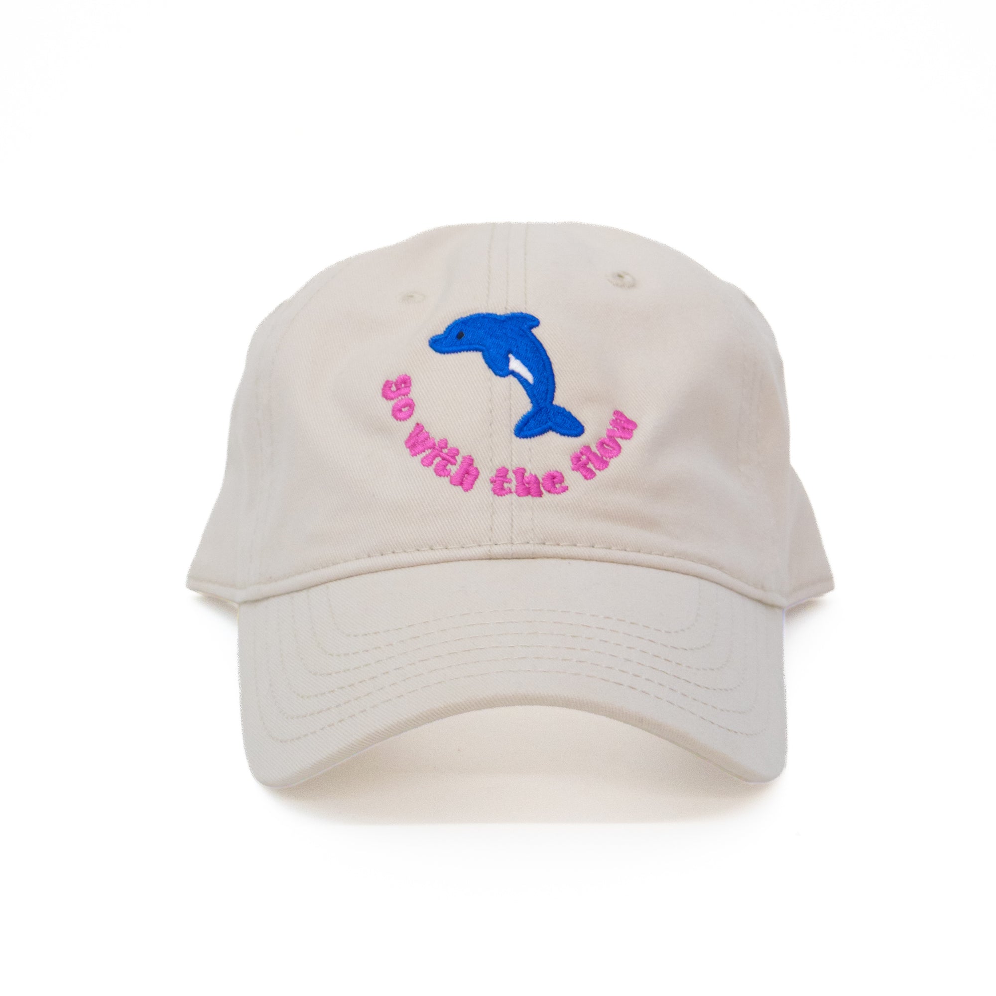 Gorra "Go With the Flow" – Crema