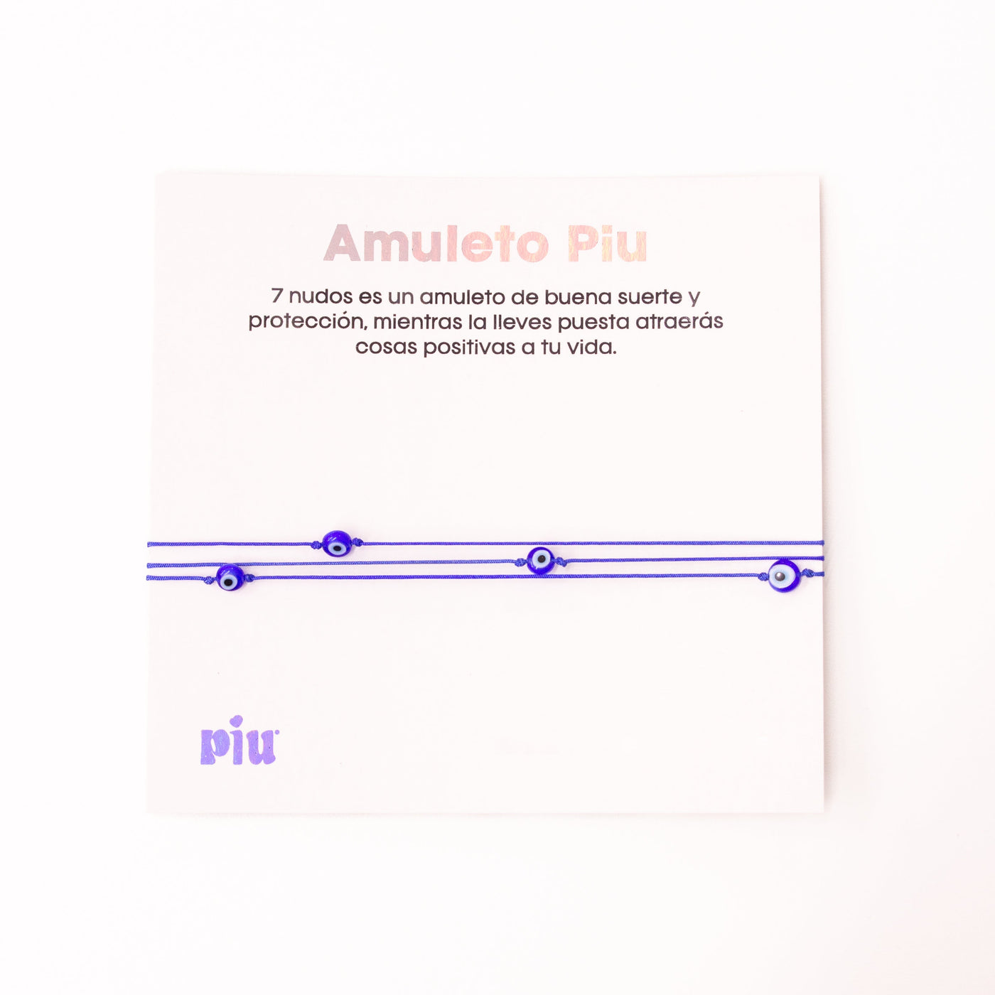 Amor & protección ojitos (hilo azul)