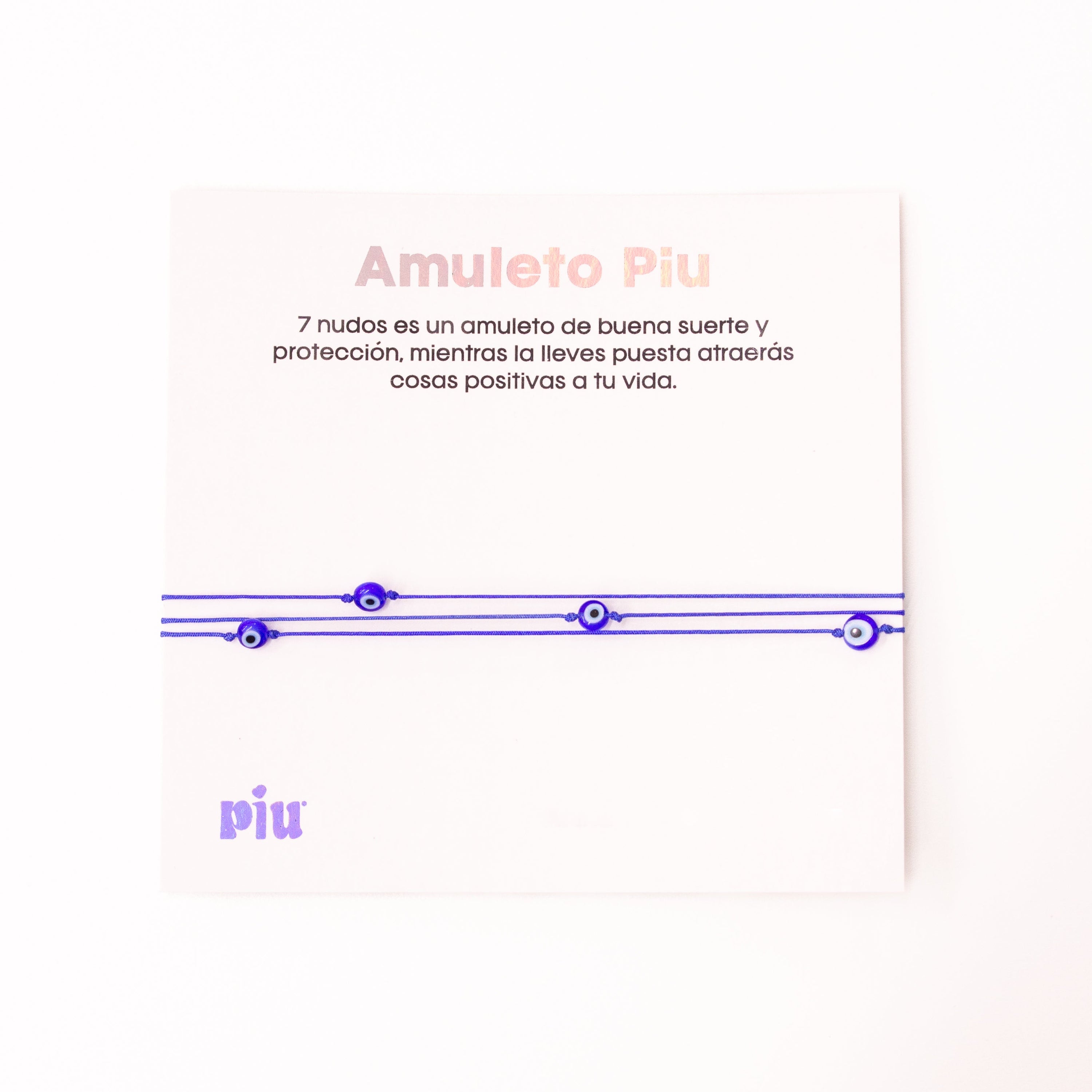 Amor & protección ojitos (hilo azul)