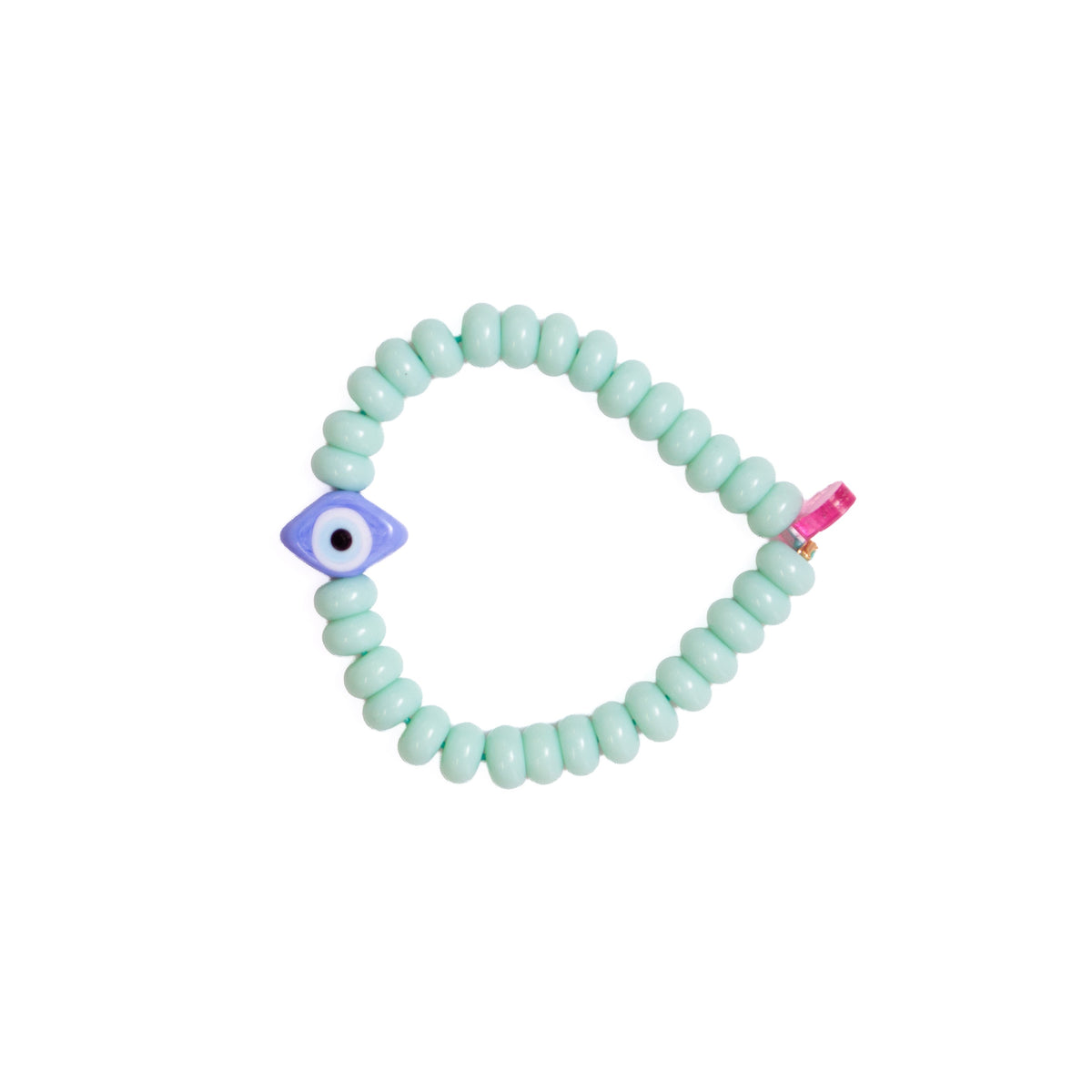 Ojo Turco Lila | Cuentas Verde Menta