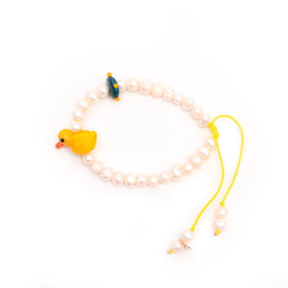 Patito | Perla blanca ajustable