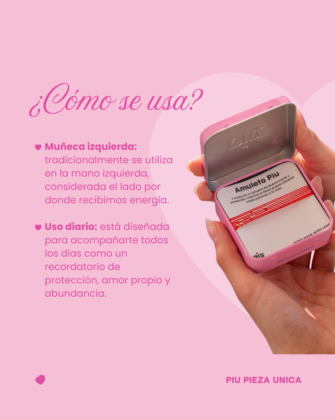 Amuleto Piu — Pulsera de 7 Nudos | Protección, Abundancia y Buena Suerte
